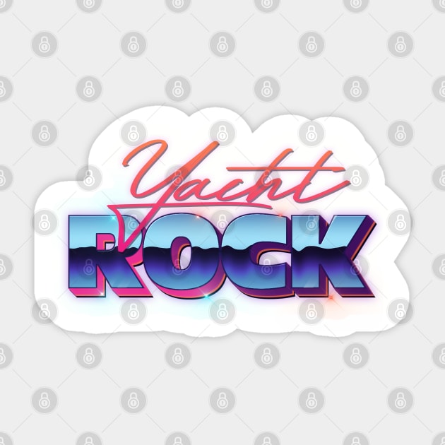 Yacht Rock / 80s Styled Design Sticker by DankFutura